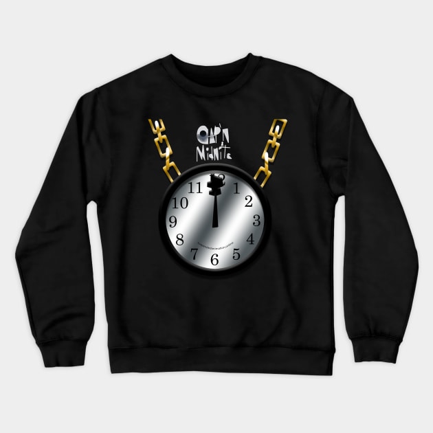 Cap'n Midnite Clock With Chain Crewneck Sweatshirt by tyrone_22